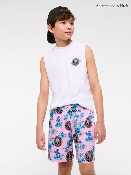 Abercrombie & Fitch Pink Inter Miami Swim Shorts (W52923) | £40