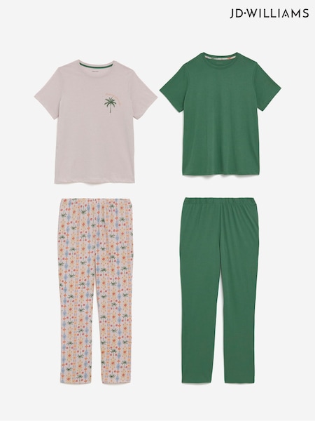 JD Williams Green Value Pyjamas Set 2 Pack (W52943) | £30