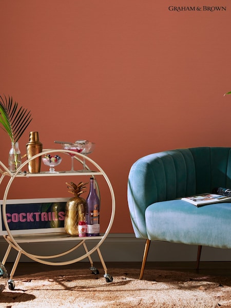 Graham & Brown Terracotta Envy Stitch Please 10M Wallpaper (W53003) | £42