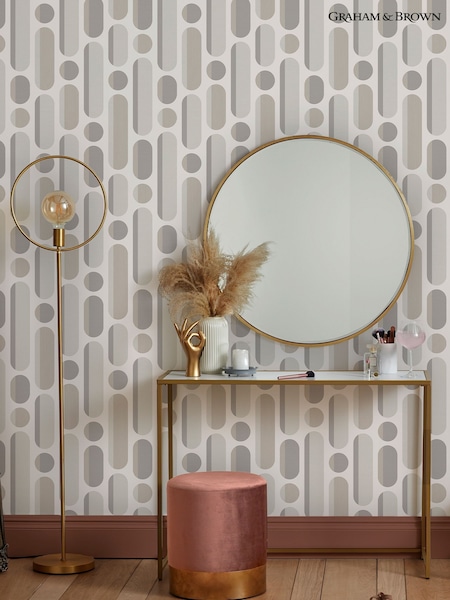 Graham & Brown Neutrals Envy Morse 10M Wallpaper (W53009) | £44