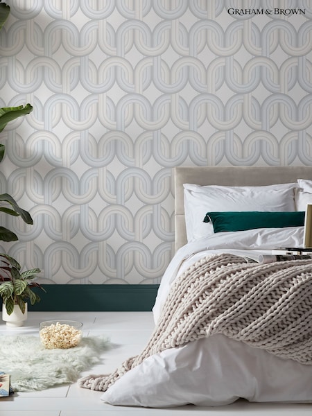 Graham & Brown Day Envy In the Loop 10M Wallpaper (W53017) | £46