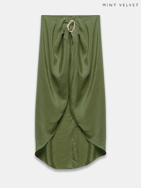 Mint Velvet Green Gold Trim Sarong (W53060) | £45