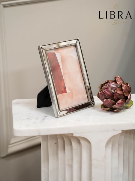 Libra Interiors Silver Danes Photo Frame Mirror Polyresin 13x18cm (W53104) | £35
