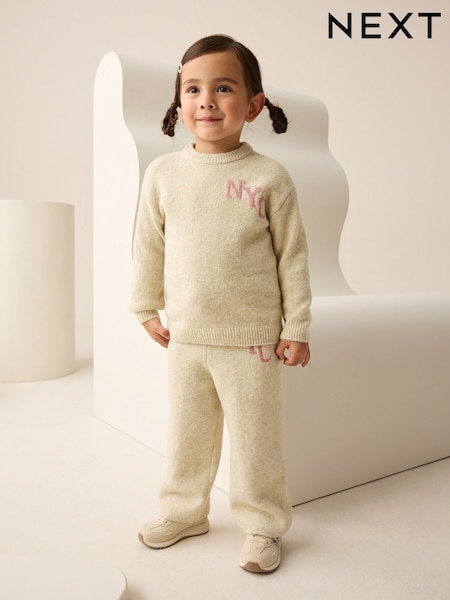 Oatmeal Cosy NYC Knitted Set (3mths-7yrs) (W53293) | £25 - £29