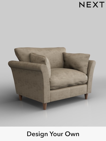 Monza Faux Leather Easy Clean/Mink Brown Hartley Relaxed Sit (W53330) | £925
