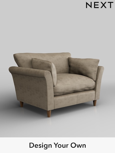 Monza Faux Leather Easy Clean/Mink Brown Hartley Relaxed Sit (W53330) | £1,025
