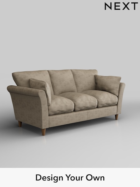 Monza Faux Leather Easy Clean/Mink Brown Hartley Relaxed Sit (W53330) | £1,275
