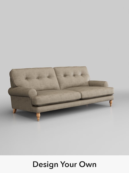 Monza Faux Leather Easy Clean/Mink Brown Erin Buttoned Back Deep Sit (W53335) | £1,375
