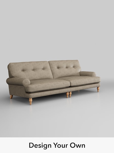Monza Faux Leather Easy Clean/Mink Brown Erin Buttoned Back Deep Sit (W53335) | £1,475