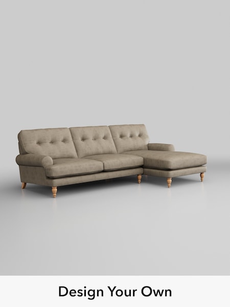 Monza Faux Leather Easy Clean/Mink Brown Erin Buttoned Back Deep Sit (W53335) | £1,975