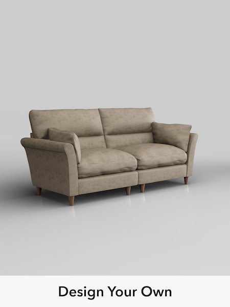 Monza Faux Leather Easy Clean/Mink Brown Hartley Highback Relaxed Sit (W53336) | £1,425