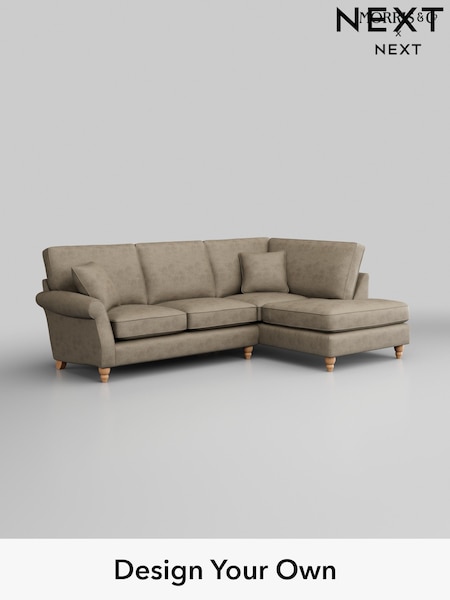 Monza Faux Leather Easy Clean/Mink Brown Ashford (W53337) | £2,025