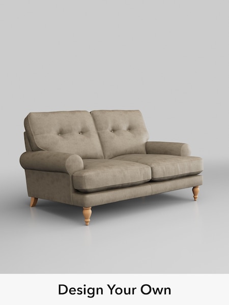 Monza Faux Leather Easy Clean/Mink Brown Erin Buttoned Back Deep Relaxed Sit (W53341) | £1,225