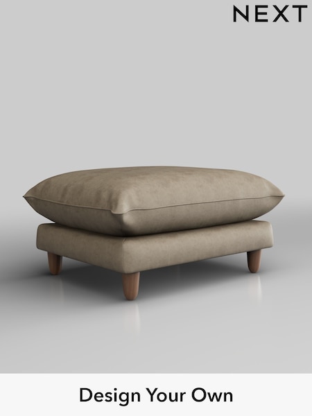 Monza Faux Leather Easy Clean/Mink Brown Noa Deep Relaxed Sit (W53346) | £525