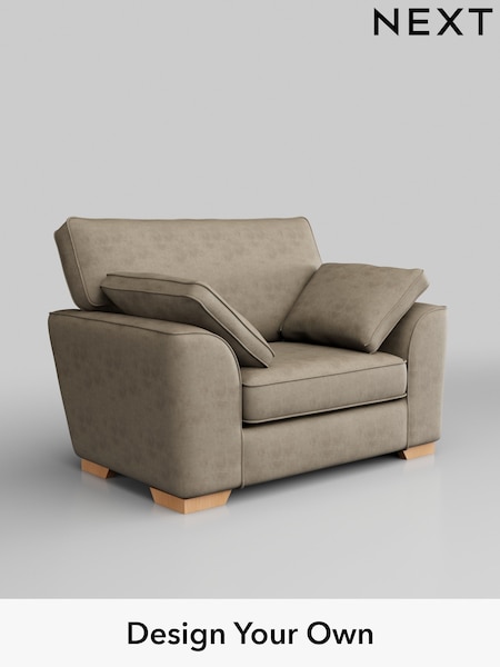 Monza Faux Leather Easy Clean/Mink Brown Stamford (W53352) | £850