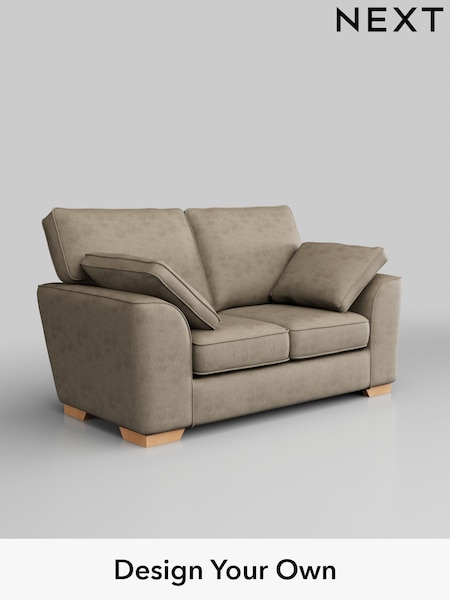 Monza Faux Leather Easy Clean/Mink Brown Stamford (W53352) | £1,050