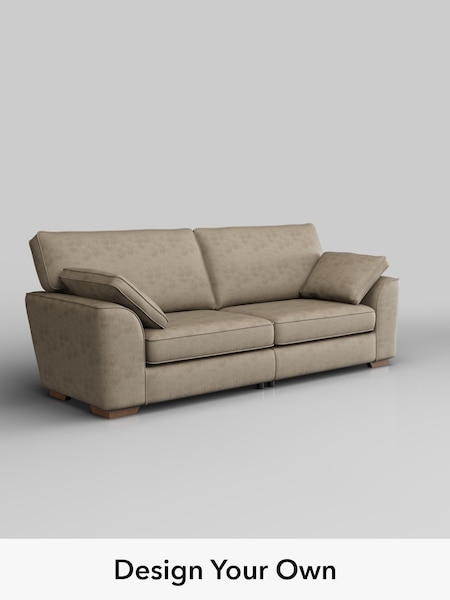 Monza Faux Leather Easy Clean/Mink Brown Stamford (W53352) | £1,350