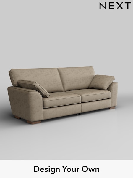 Monza Faux Leather Easy Clean/Mink Brown Stamford (W53352) | £1,350