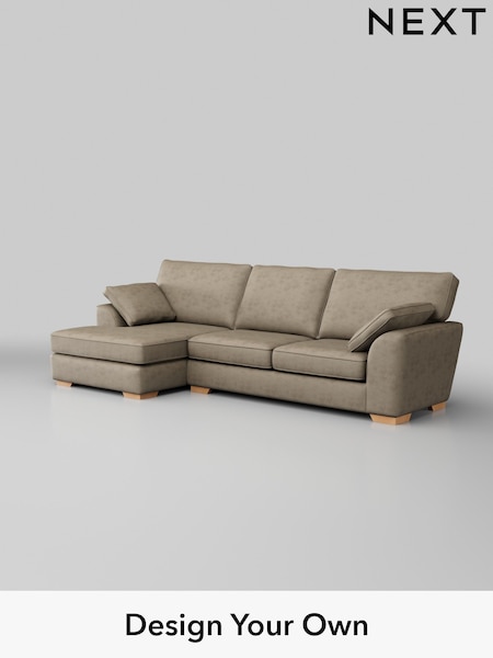Monza Faux Leather Easy Clean/Mink Brown Stamford (W53352) | £1,950