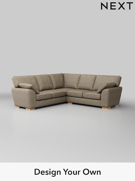 Monza Faux Leather Easy Clean/Mink Brown Stamford (W53352) | £2,350