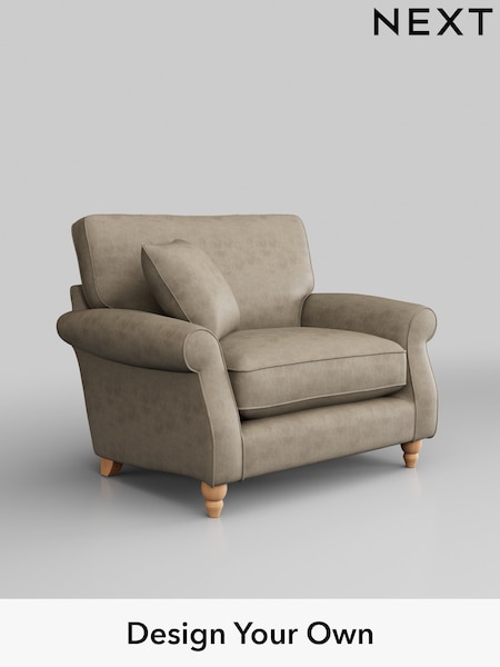 Monza Faux Leather Easy Clean/Mink Brown Ashford Relaxed Sit (W53353) | £1,025