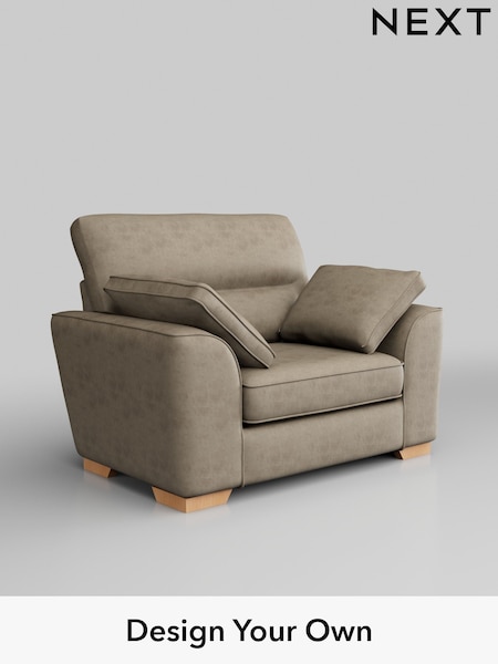 Monza Faux Leather Easy Clean/Mink Brown Stamford Highback (W53354) | £899