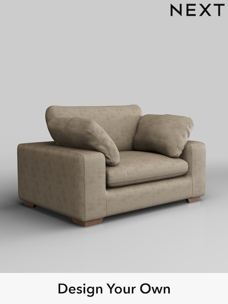 Monza Faux Leather Easy Clean/Mink Brown N Premium The Snuggle Grand (W53364) | £1,599