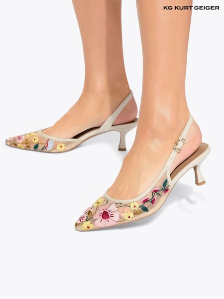 Kg Kurt Geiger Aria Low2 White Shoes (W53421) | £119