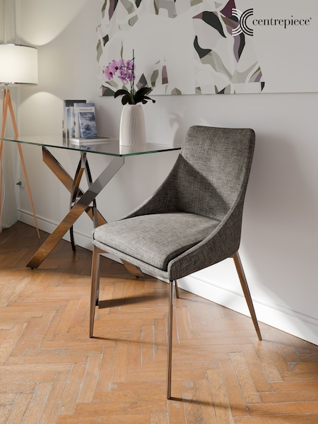 Centrepiece Grey Jupiter Dining Chairs Pair (W53433) | £478
