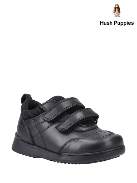 Hush Puppies Lennon Infant School Black Shoes (W53607) | £50