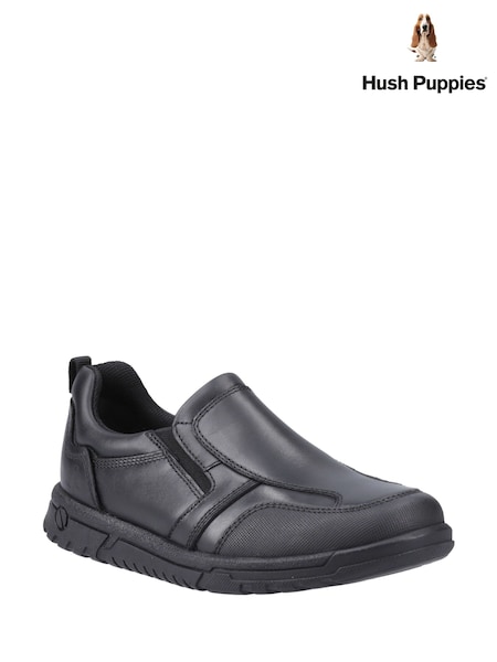Hush Puppies Sergio Black Shoes (W53638) | £50
