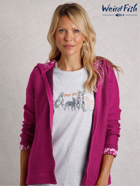 Weird Fish Magenta Chicoa Full Zip Hooded Classic Macaroni Hoodie (W53856) | £80