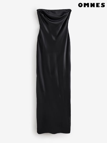 Omnes Black Amdra Strapless Bandeau Maxi Dress (W53945) | £79