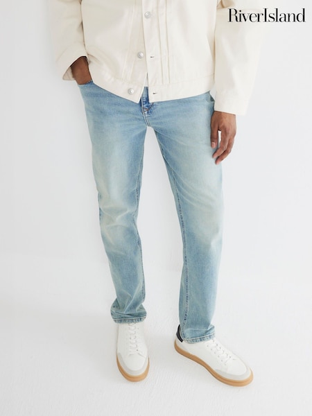 River Island Blue Slim Fit Jeans (W54127) | £40