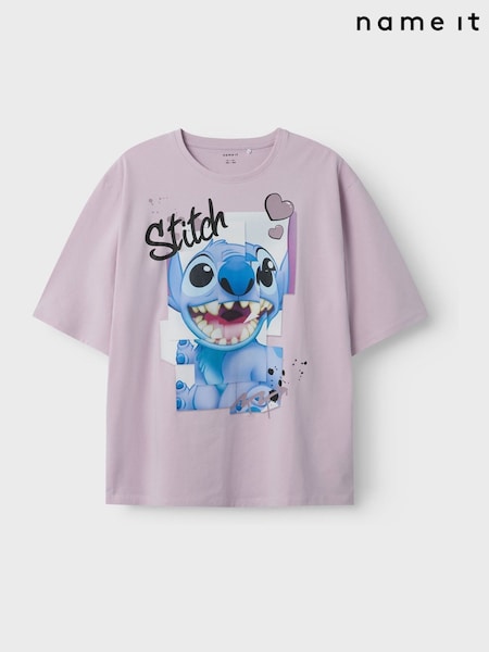 Name It Purple Stitch Short Sleeve T-Shirt (W54147) | £14