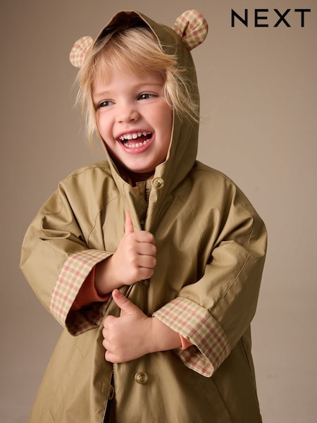 Stone Shower Resistant Hooded Trench Coat (3mths-7yrs) (W54149) | £26 - £30