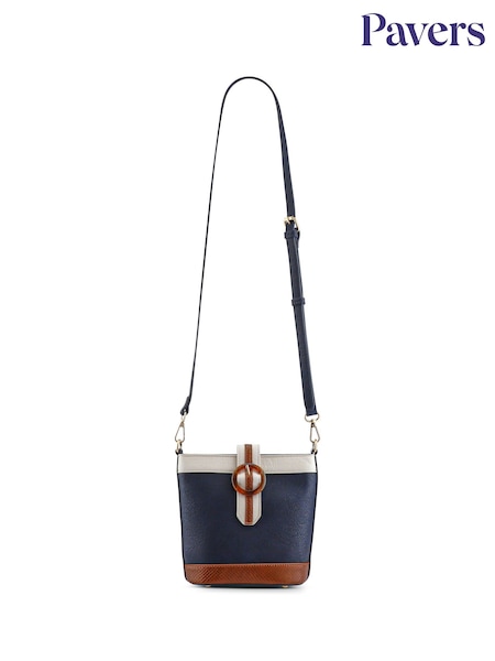 Pavers Blue Buckle Fasten Crossbody Bag (W54209) | £27