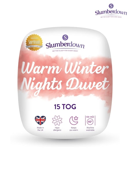 Slumberdown White Warm Winter Nights 15 Tog Duvet (W54235) | £26 - £36