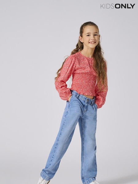 ONLY KIDS Blue Madison Wide Leg Jeans (W54244) | £32