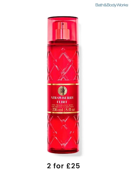 Bath & Body Works Strawberry Flirt Fine Fragrance Mist 8 fl oz / 236 mL Full Size (W54257) | £18