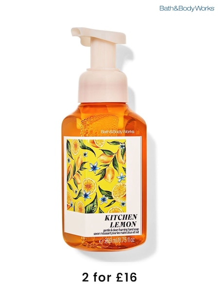 Bath & Body Works Kitchen Lemon Foam Soap 8.75 fl oz / 259 mL (W54283) | £12