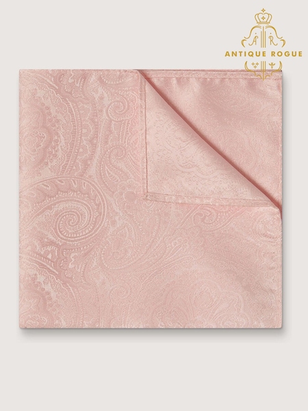 Antique Rogue Pink Paisley Handkerchief (W54299) | £15