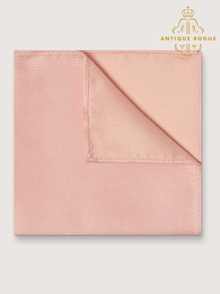Antique Rogue Pink Texture Handkerchief (W54301) | £10