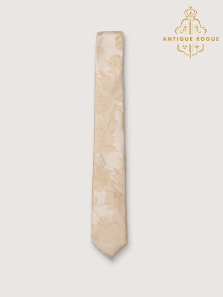 Antique Rogue Natural Summer Floral Tie (W54305) | £20