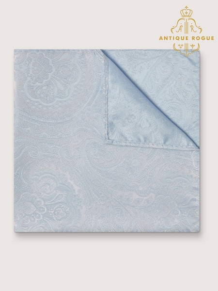 Antique Rogue Blue Paisley Handkerchief (W54308) | £15