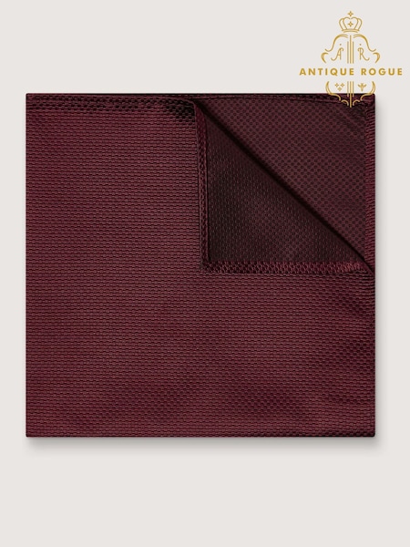 Antique Rogue Red Texture Handkerchief (W54321) | £10