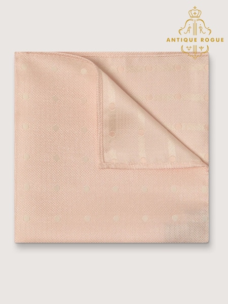 Antique Rogue Pink Polka Dot Handkerchief (W54322) | £10