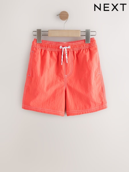 Orange Contrast Stitch Swim Shorts (3-16yrs) (W54387) | £8 - £14