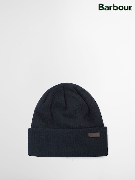 Barbour® Navy Carlton Beanie Hat (W54458) | £35