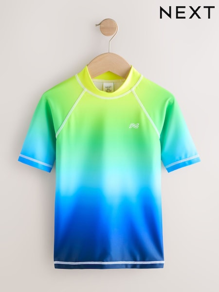 Yellow/Blue Short Sleeve Rash Vest (1.5-16yrs) (W54480) | £10 - £18